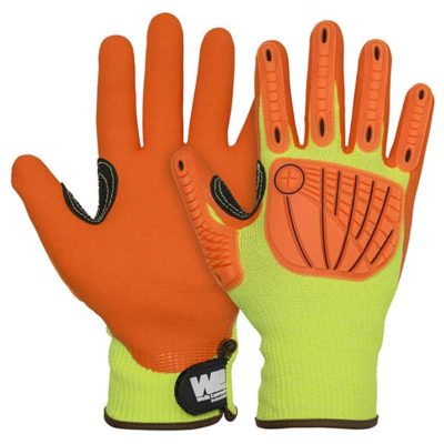 1pair=2pcs Anti-cut gloves pu coating coated palm dipped gloves non-slip  five-level anti-cut construction site gloves