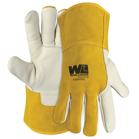 Y3034 Premium Leather MIG Welding Para-aramid Lined Glove - Wells ...