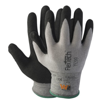 Htwon Work Gloves for men Ultra-Thin Coated Nitrile Foam Polyurethane Palm  Nylon Safety Gloves 